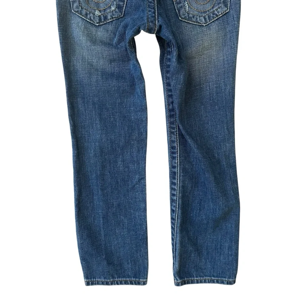 Kids True Religion Elastic Adjustable Waist Flap Pocket Distressed Size 6